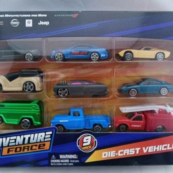 Adventure Force 9 Pack Of Die-Cast Vehicles Ford,G - Picture 9 of 12